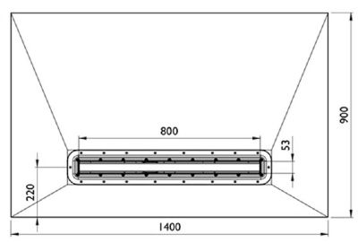 IMPEY AQUA-DEC LINEAR 4 WETROOM FLOOR FORMER 1400mm x 900mm for TILED FLOORS, AD4L1490 IMPEY AQUA-DEC LINEAR 4 WETROOM FLOOR FORMER 1400mm x 900mm for TILED FLOORS, AD4L1490